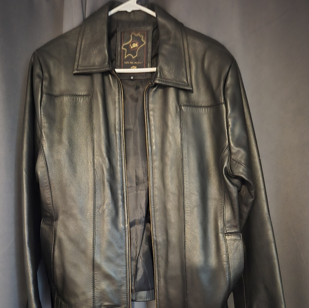 Black Leather Jacket from mexico women